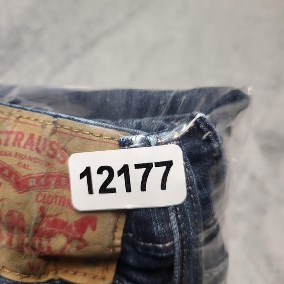 Levis 559 Jeans Mens 34x29 Blue Relaxed Straight Stretch Wash Denim Zip Fly - Picture 10 of 10